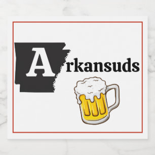 Arkansuds Mug Beer Bottle Label