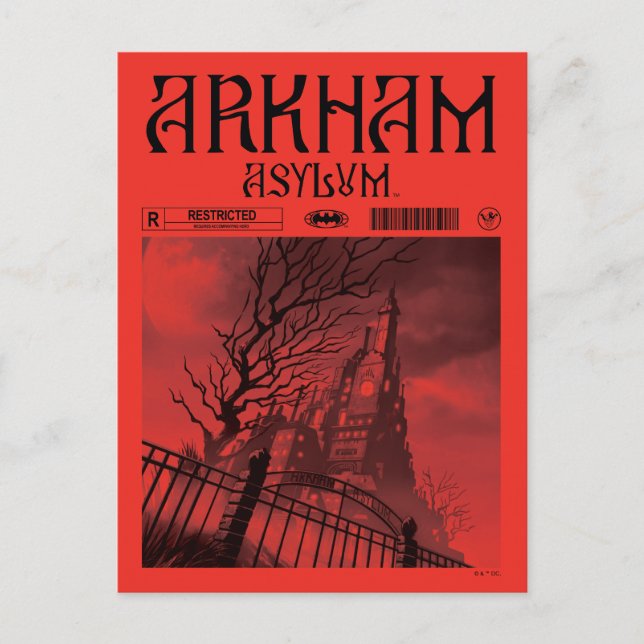 Arkham Asylum: Restricted Postcard (Front)