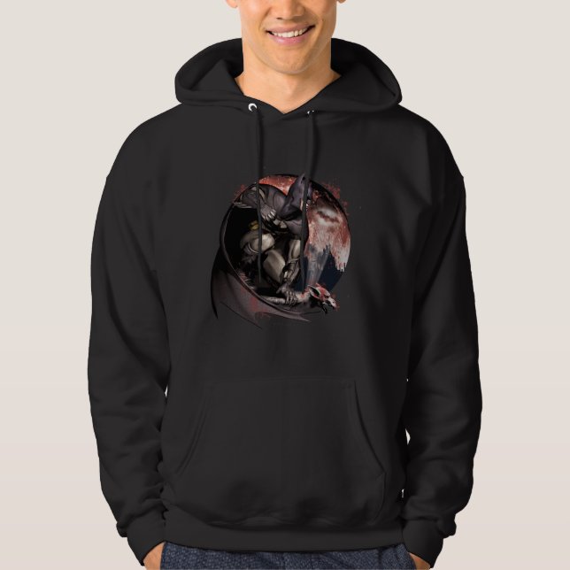 Arkham City Batman Moon Hoodie (Front)
