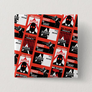 Arkham City Propaganda Pattern 2 Inch Square Button