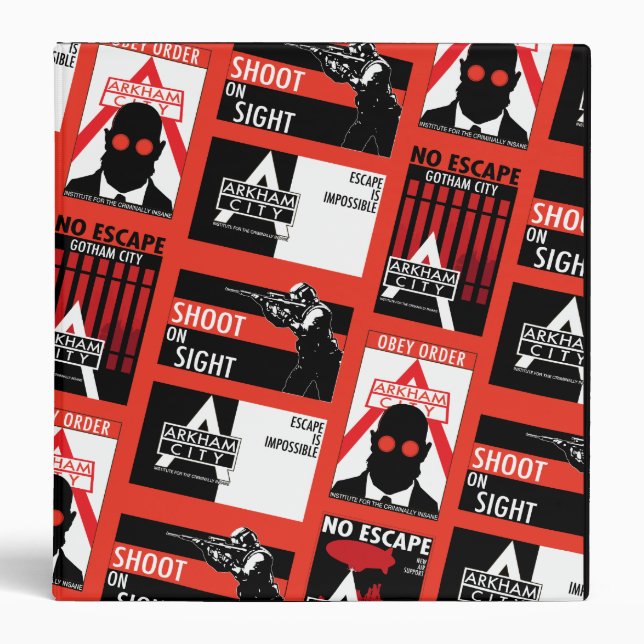 Arkham City Propaganda Pattern Binder (Front)