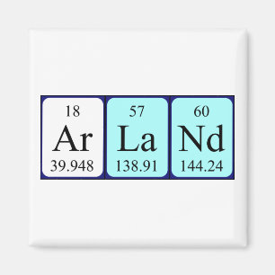 Arland periodic table name magnet