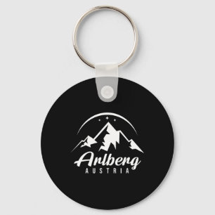Arlberg Austria Ski Resort Skiing Snowboarding Sou Keychain