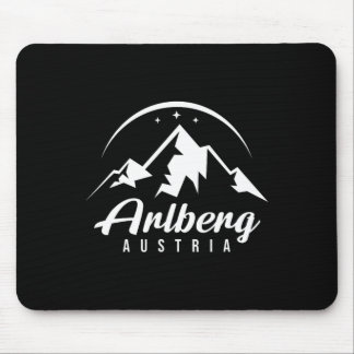 Arlberg Austria Ski Resort Skiing Snowboarding Sou Mouse Pad