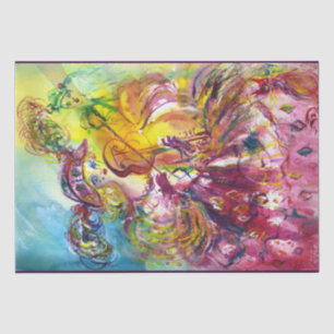 ARLECCHINA  VIOLINIST / Venetian Carnival Night  Tissue Paper