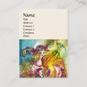 ARLECCHINA VIOLINIST,Violin ,Music,Theatre Artist, Business Card