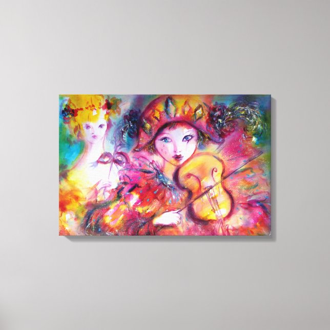 ARLECCHINO AND COLOMBINA CANVAS PRINT (Front)