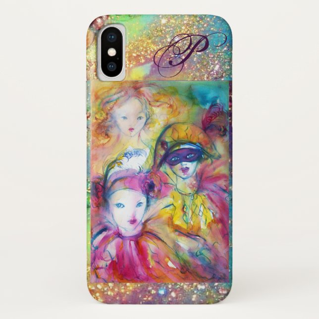 ARLECCHINO PIERO AND COLOMBINA / MONOGRAM Case-Mate iPhone CASE (Back)