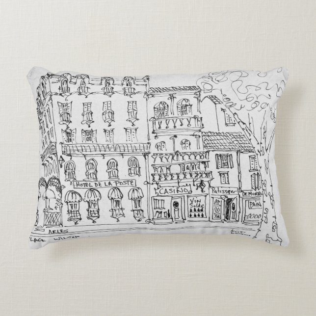 Arles, France Decorative Pillow (Front)