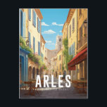 Arles - France - illustration Postcard<br><div class="desc">Arles is a town located on the Rhone,  in the Provence region in the south of France. She is famous for inspiring the paintings of Van Gogh,  who influenced contemporary art exhibited at the Vincent Van Gogh Foundation.</div>