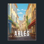 Arles - France - illustration Postcard<br><div class="desc">Arles is a town located on the Rhone,  in the Provence region in the south of France. She is famous for inspiring the paintings of Van Gogh,  who influenced contemporary art exhibited at the Vincent Van Gogh Foundation.</div>