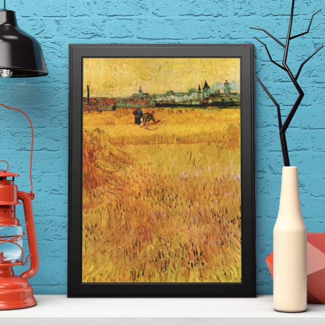 Arles: View from Wheat Fields by Vincent van Gogh Poster (Creator Uploaded)