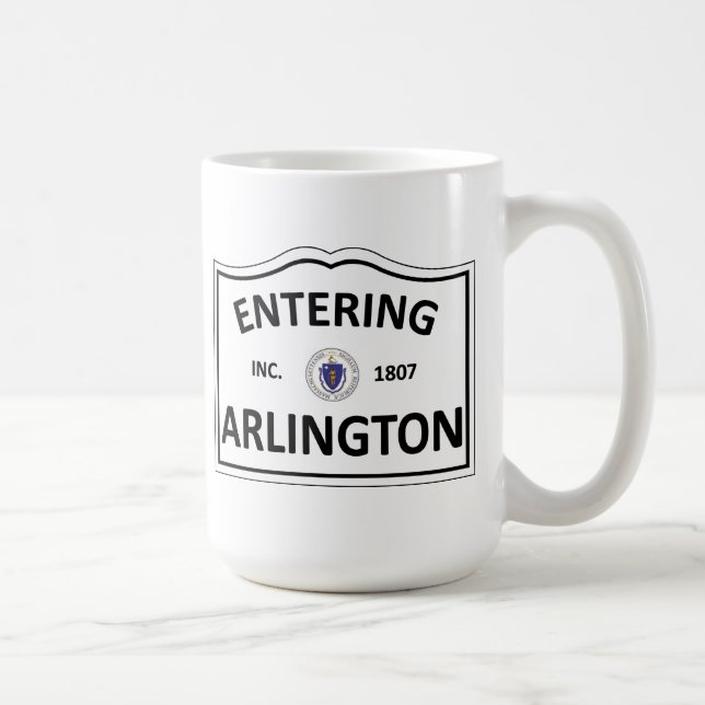 ARLINGTON MASSACHUSETTS Hometown Mass MA Townie Coffee Mug (Right)