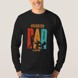 Arlington Native Funny State Flag Dad Parent Baby T-Shirt