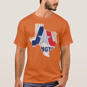 Arlington Texas Flag Map Vintage Fade T-Shirt