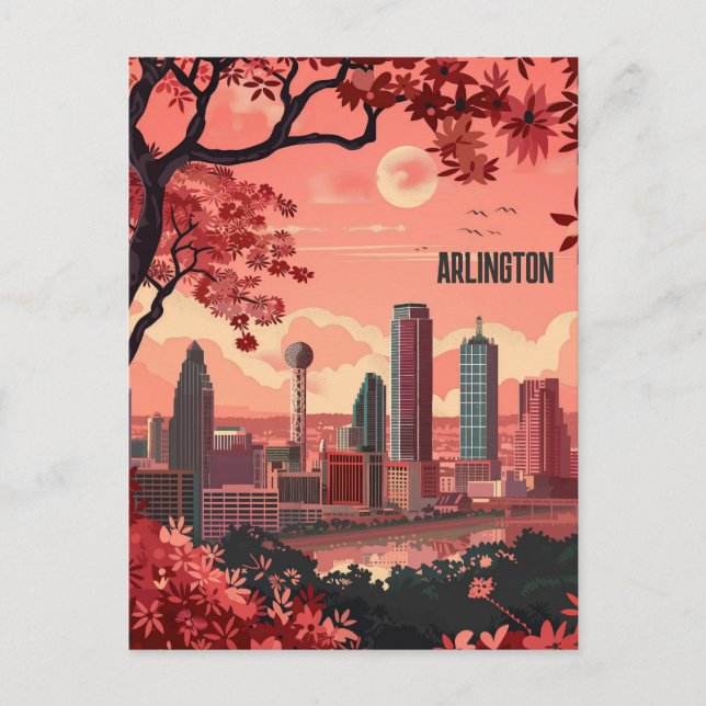 Arlington Texas Travel Postcard (Front)