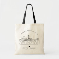 Arlington Wedding | Stylized Skyline Tote Bag