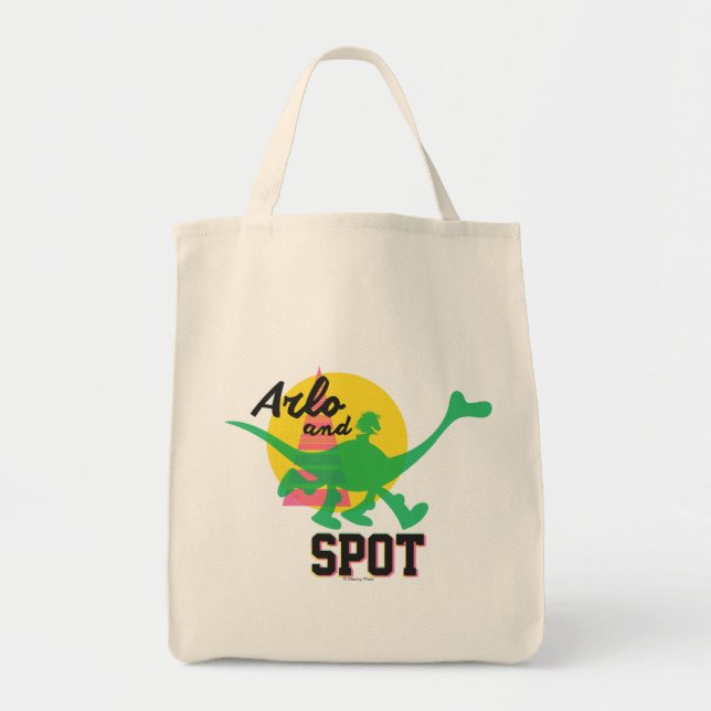 Arlo And Spot Sunset Tote Bag (Front)