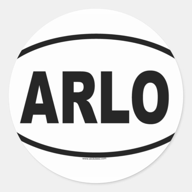 ARLO CLASSIC ROUND STICKER (Front)