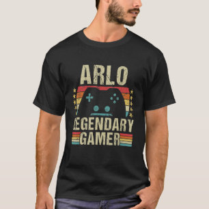 Arlo Gamer Retro Gaming Vintage Game Personalized  T-Shirt