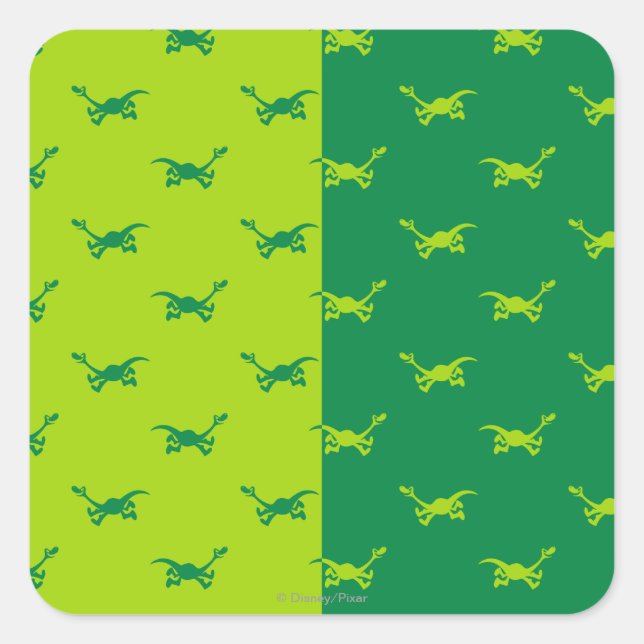 Arlo Half Colour Running Square Sticker (Front)