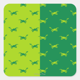 Arlo Half Colour Running Square Sticker