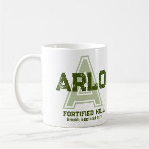 Arlo nom signifiant monographie de tasse de café v