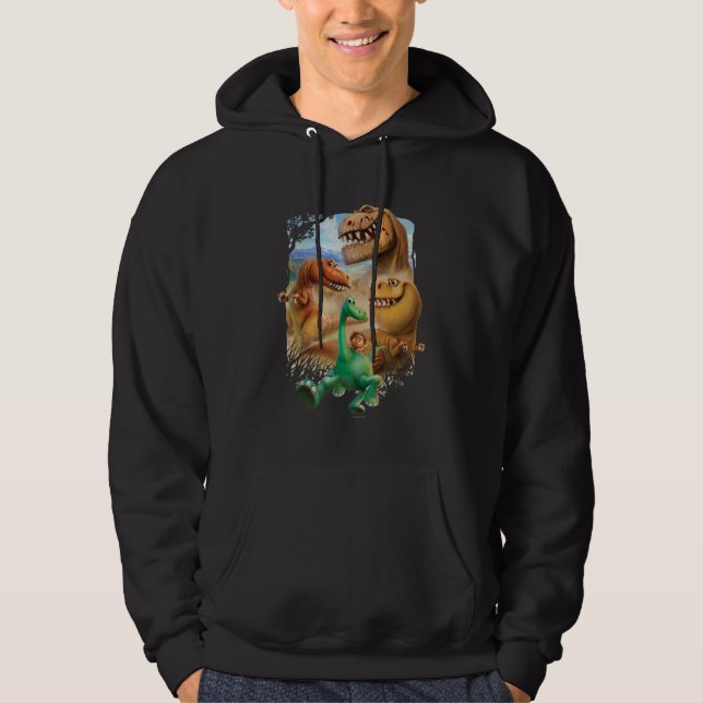 Arlo, Spot, and Ranchers In Forest Hoodie (Front)