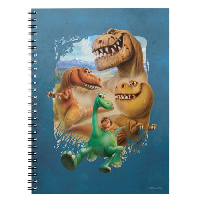 Arlo, Spot, and Ranchers In Forest Notebook (Front)