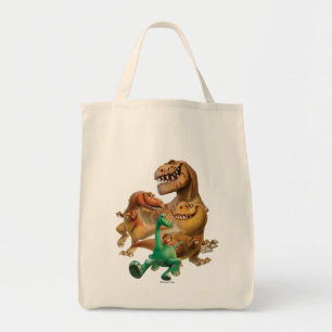 Arlo, Spot, and Ranchers In Forest Tote Bag