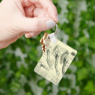 Arm and Shoulder Anatomy by Leonardo da Vinci Keychain