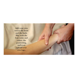 Arm Massage Photo Rack Card