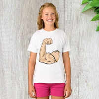 Arm Muscle Girls T-Shirt