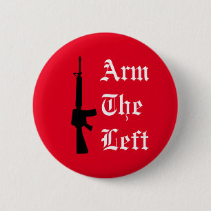 Arm the Left 2 Inch Round Button