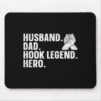 Arm Wrestling Arm Wrestler Husband. Dad. Hook Lege Mouse Pad