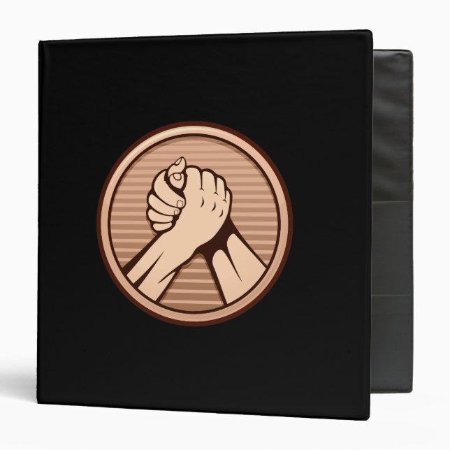Arm wrestling Bronze Binder (Front/Inside)