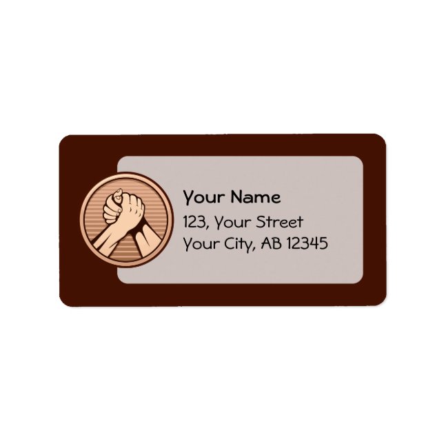 Arm wrestling Bronze Label (Front)