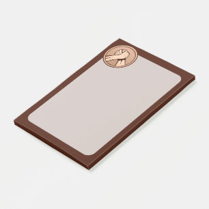 Arm wrestling Bronze Post-it Notes