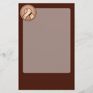 Arm wrestling Bronze Stationery