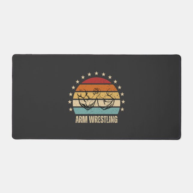 arm wrestling  desk mat (Front)