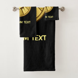 Arm wrestling Gold Bath Towel Set