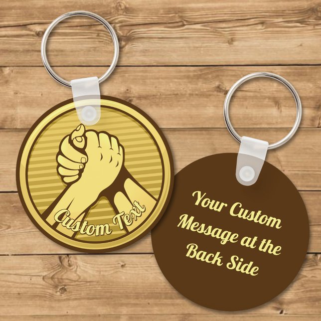Arm Wrestling Gold Keychain (Creator Uploaded)