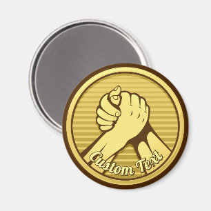 Arm wrestling Gold Magnet
