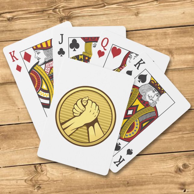 Arm wrestling Gold Playing Cards (Creator Uploaded)