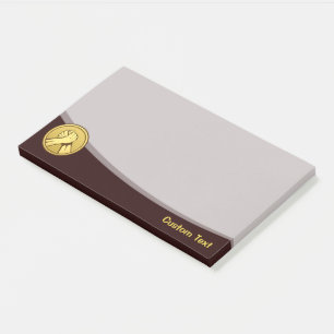 Arm Wrestling Gold Post-it Notes