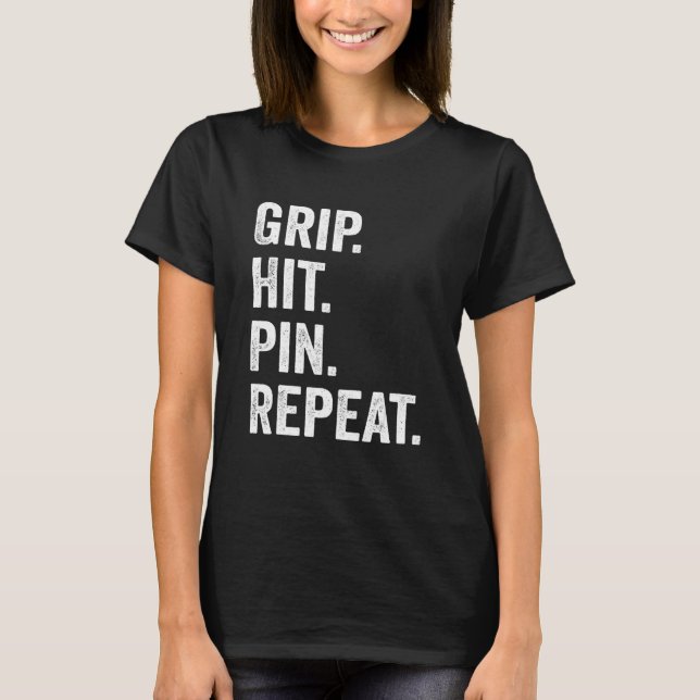 Arm Wrestling & Hand Wrestling Designs For Arm Wre T-Shirt (Front)
