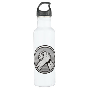 Arm wrestling Silver 710 Ml Water Bottle