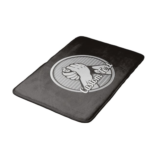 Arm wrestling Silver Bath Mat (Angled)