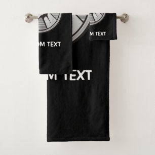 Arm wrestling Silver Bath Towel Set