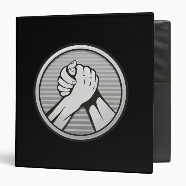 Arm wrestling Silver Binder (Front/Inside)